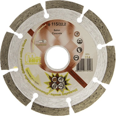 Kotúč diamantový MAMUT Standard 125x22,23mm (215) betón, tehla, strešná krytina