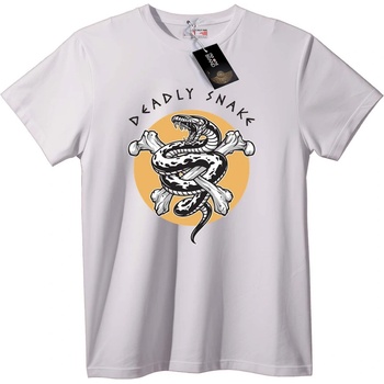 NOONEBRAND Тениска Смъртоносна Змия с Кръстосани Кости - M, Black