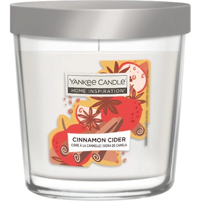 Yankee Candle Vonná svíčka ve skle Home Inspiration Cinnamon Cider, 200 g