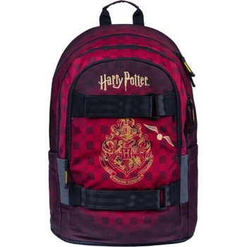 Baagl BAAGL Ученическа раница Skate Harry Potter Хогуортс виненочервена