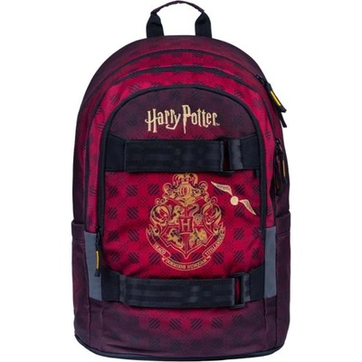 Baagl BAAGL Ученическа раница Skate Harry Potter Хогуортс виненочервена