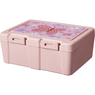 box svačinový 18x13,5x7,5cm s klick uz.,dělený+příbor PH mix barev,mix dekorů