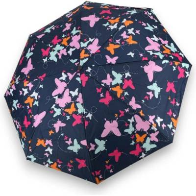 Doppler Mini Light Butterfly dámský skládací deštník modrý