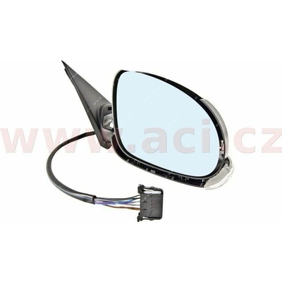 8/06- zp. zrcátko elektricky ovl. a vyhřívané, s blikačem, pro vozy s osvětlením nástupního prostoru (bez krytu) ORIGINÁL P 7635856Q