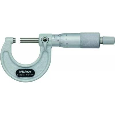MITUTOYO Mikrometr třmenový analogový 25-50/0001 mm s řehtačkou mitu-103-130