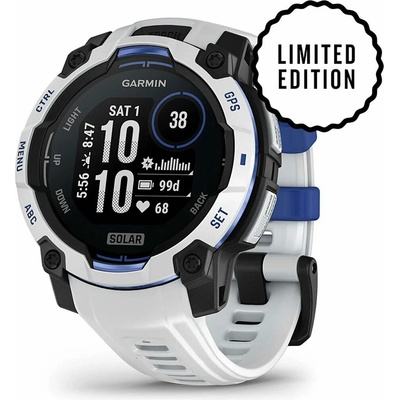 Garmin Instinct 3 45mm Solar Whitestone Bolt Blue 010-02934-03