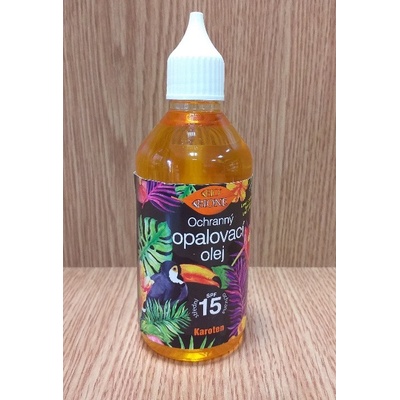 Bione Cosmetics opaľovací olej s karotenem a panthenolem SPF18 115 ml