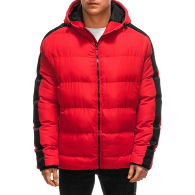 Edoti Червено мъжко ватирано зимно яке Edoti Edoti | Cherven | МЪЖЕ | S