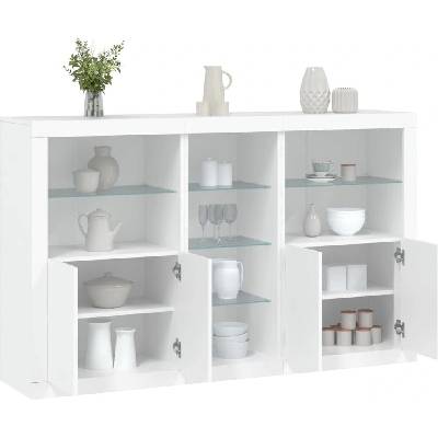 vidaXL 11461.3209170 příborník s LED osvětlením 162 x 37 x 100 cm