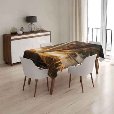 Sablio Obrus Vlak na stanici pri východe slnka 130x170 cm