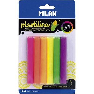 Milan blister so 6 modelovacími perami v neónových 70g Červená