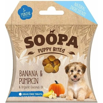 SOOPA Puppy Bites banán & tekvica pre šteniatka 50 g