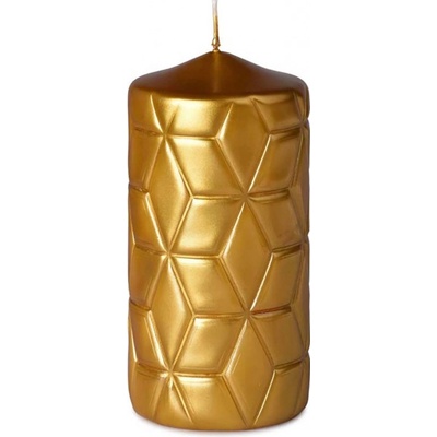 Mozaika Geometrický vzor zlatá metalická 70x140 mm