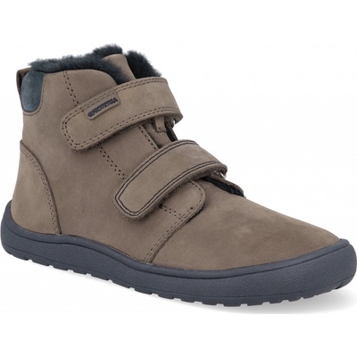 Protetika chlapecké zimní barefoot boty Deny hnědá