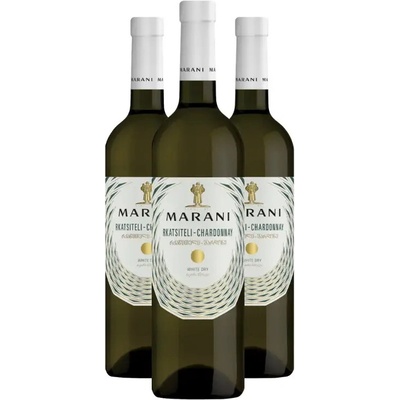 MARANI Marani RKATSITELI-CHARDONNAY suché biele víno 13,5% 3 x 0,75 l (holá lahev)
