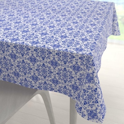 Biante Teflonový čtvercový ubrus TF-118 Modro-bílý vzor Maroko 80x80 cm