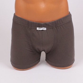 Памучен мъжки боксер в сиво-зелен цвят