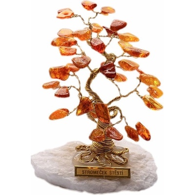 Nefertitis Stromeček štěstí jantar NF2851 - výška cca 6 cm