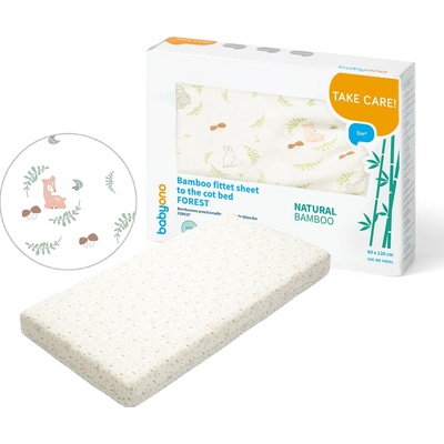 Baby Ono prestieradlo bambusové FOREST 60x120
