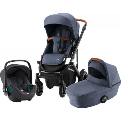 Britax Set Smile III + korba + autosedačka Baby Safe iSense 2022 Indigo Blue