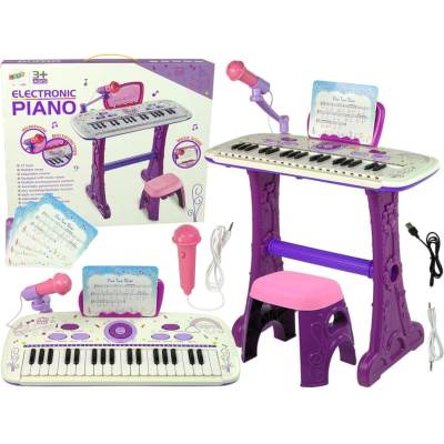 Shumee Klávesnice pro elektrické piano pro děti Pink Music Notes USB