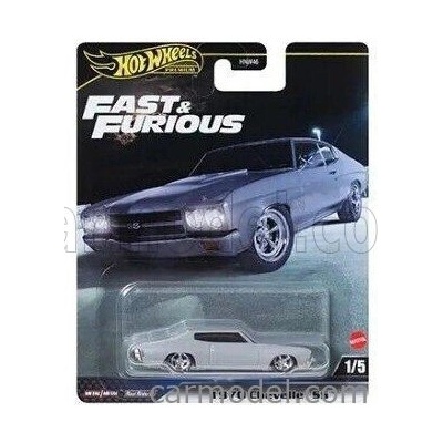 Mattel hot wheels Chevrolet Chevelle 454 Ss 1970 Fast & Furious Grey 1:64
