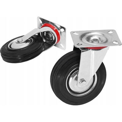 ISO Transportní kolo otočné bez brzdy, 100 mm, 6688