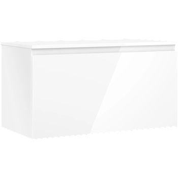 Mexen Orio Шкаф за баня 90 см с плот, 1 чекмедже, бял блясък - 91A10-09047-1-BFC00 (91A10-09047-1-BFC00)