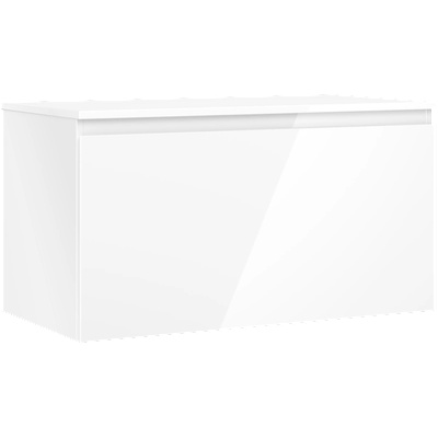 Mexen Orio Шкаф за баня 90 см с плот, 1 чекмедже, бял блясък - 91A10-09047-1-BFC00 (91A10-09047-1-BFC00)