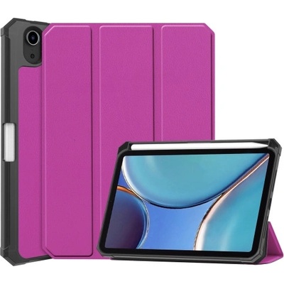Vsetkonamobil 34243 LEATHER Zaklápací obal Apple iPad mini 2021 / iPad mini 2024 fialový