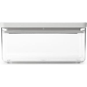 Brabantia Кутия за съхранение на продукти Brabantia Tasty+ Stackable 1008874, 1.5 л, Силиконово уплътнение, Без BPA, Светлосив (1008874)