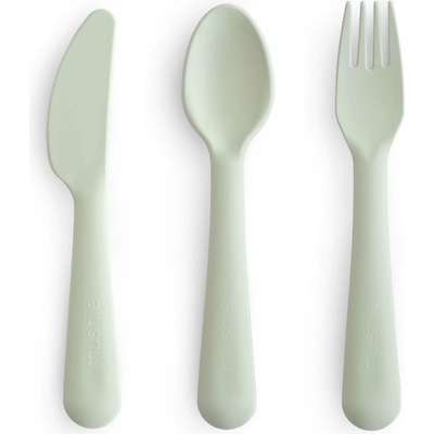 Mushie Set příborů Cutlery Sage 3 ks