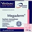Vitamíny a doplňky stravy pro psy Virbac Megaderm 28 x 4 ml do 10 kg