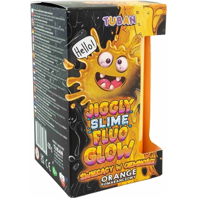 TUBAN Jiggly Slime Sliz Fluo Glow oranžový 430 g