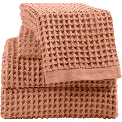 Dilios Хавлиена кърпа за тяло 70/140 см Вафел праскова 100% памук