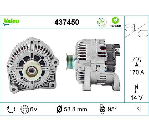 Alternátor VALEO 437450