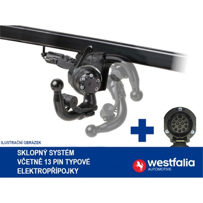 Tažné zařízení Audi Q3 SUV 2018-, sklopné vč. 13pin EP, Westfalia