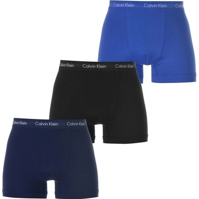 Calvin Klein Sada boxeriek Cotton Stretch 3P Boxer Brief NB1770A 4KU Black Blue Shadow Cobalt Water