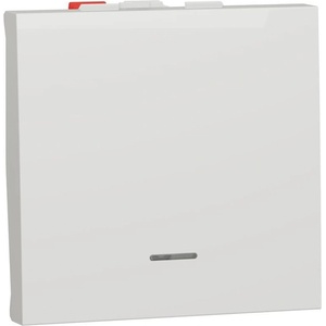 Schneider Electric SE Бутон с индикатор 2 мод. цвят Бял Unica - NU320618N (NU320618N)