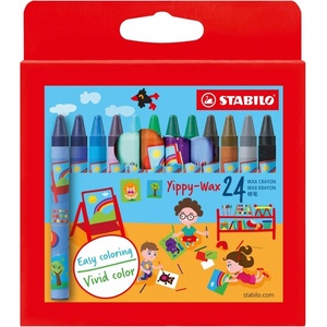 STABILO Комплект восъчни пастели, Stabilo, Yippy Wax, 24 цвята (ST2824-12)
