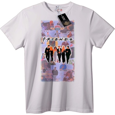 NOONEBRAND Тениска Friends ТВ Шоу - 4XL, White