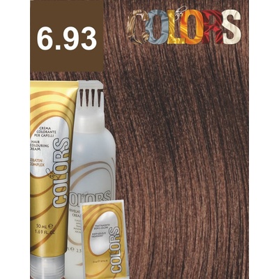 Colors Keratin Complex barva set 6.93 karamel