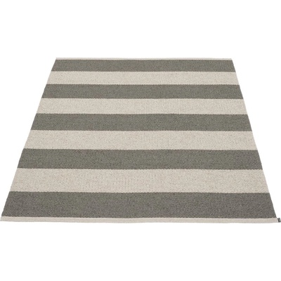 Pappelina Антрацитен и кремав килим за открито и закрито 140x180 cm Bob Charcoal Linen - Pappelina (BO9A418)