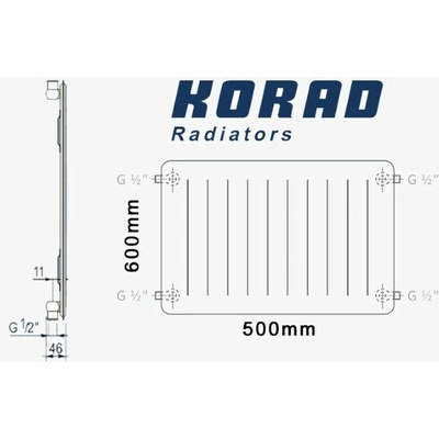 Korad Radiators 10K 600 x 500 mm 1046050013