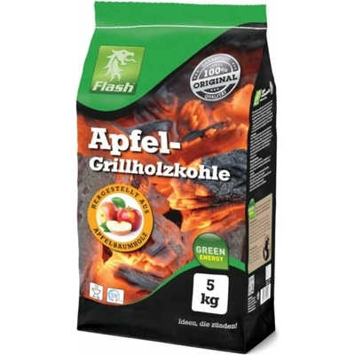 Flash Drevené uhlie jablko 5kg