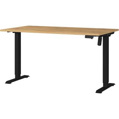 Sconto Písací stôl ORFI dub grandson/čierna, šírka 140 cm 119 x 140 x 80