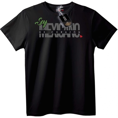 NOONEBRAND Тениска Аз Съм Мексиканец по Сърце - 2XL, White