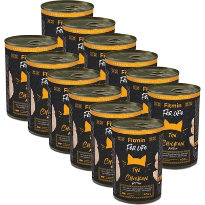 Fitmin Cat For Life Kitten - Пиле 12 x 400 г