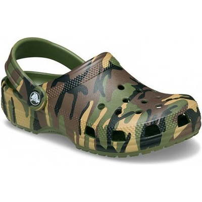 Crocs Classic Camouflage Clog Army Green/Multi zelená