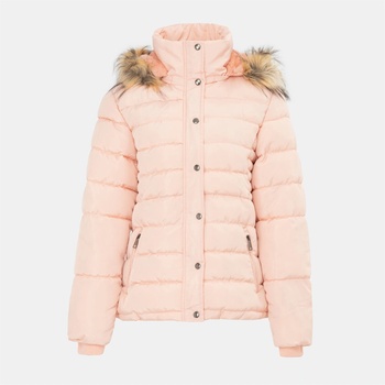 I Saw It First Анорак I Saw It First Women's ISIF Detachable Hood Fur Trim Sherpa Lined Parka - Pink